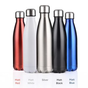 Matt finish logo printed matt coloured promotional giveaway bottle