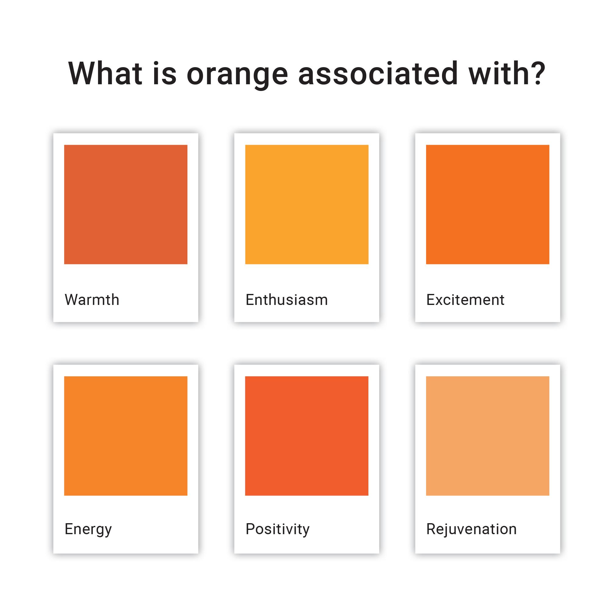 Orange coloured promotional products