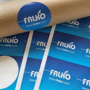 Full colour adhesive labels 76mm and 88mm
