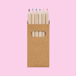 Unprinted no logo budget colouring pencils