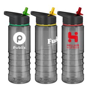 Red, Yellow, Green, Custom printed sports bottles black