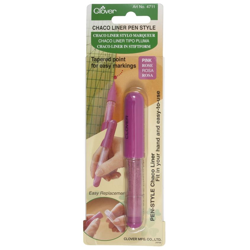 Clover Chaco Liner Pen Style Pink in packaging