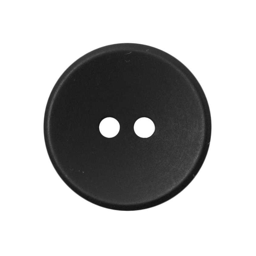 Concave Button Black 20mm