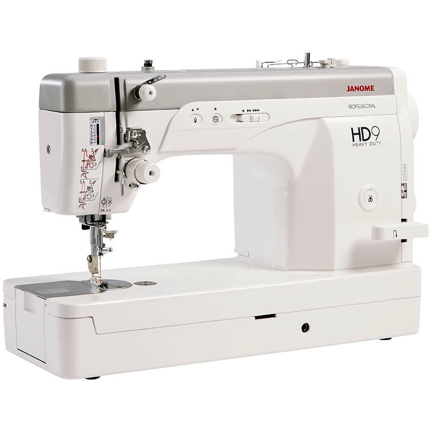 Janome HD9 Sewing Machine at an angle