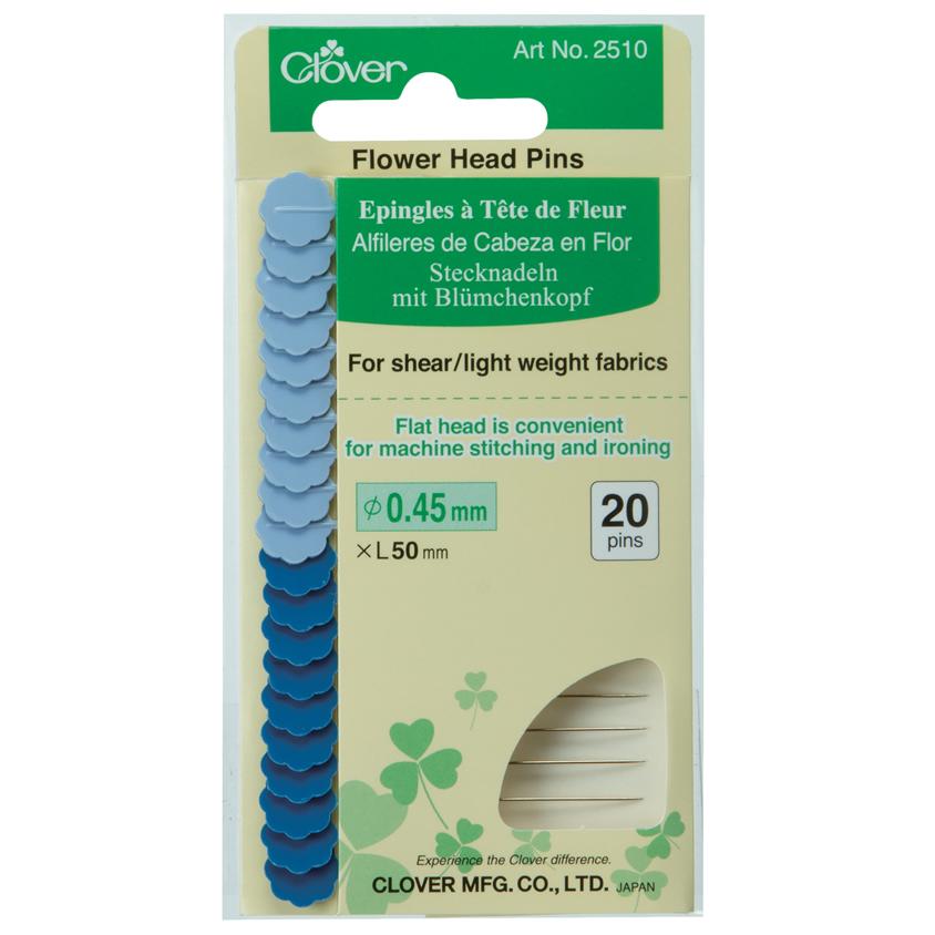 Clover Flower Head Pins Fine