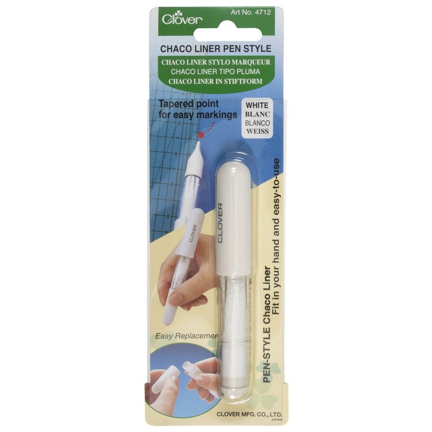 Clover Chaco Liner Pen Style White in packaging