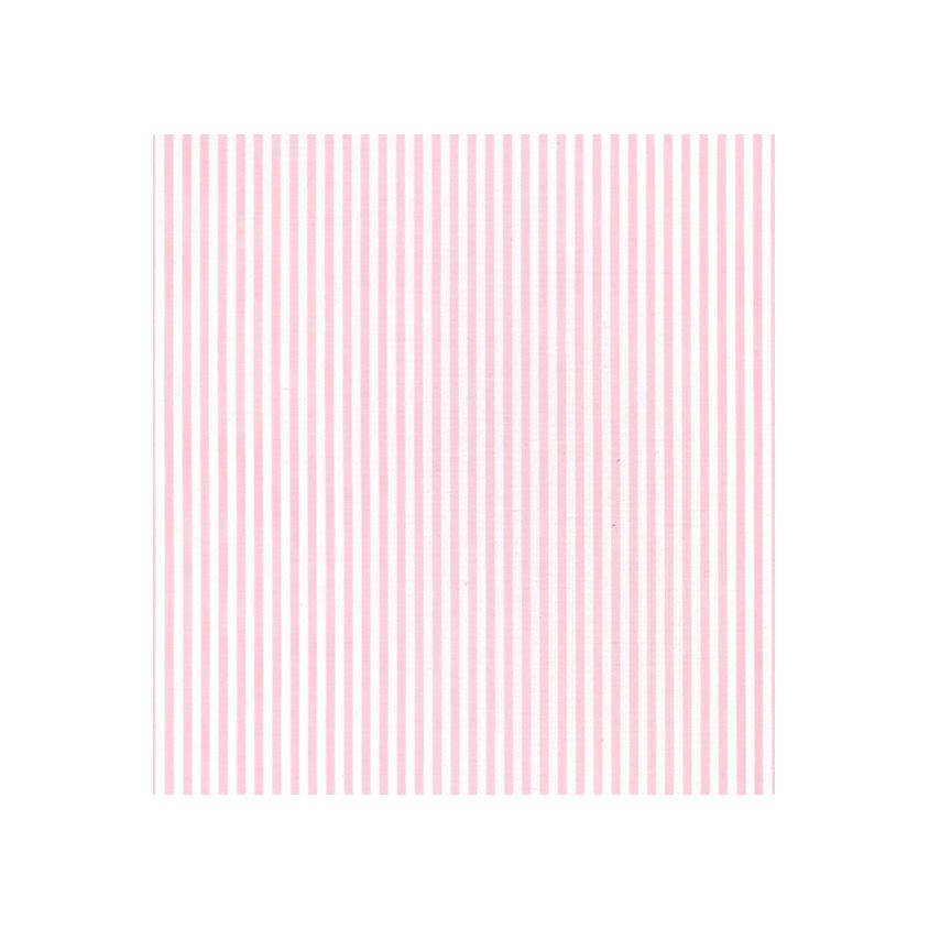 Cotton Chambray Yarn Dyed Stripe Fabric Pink