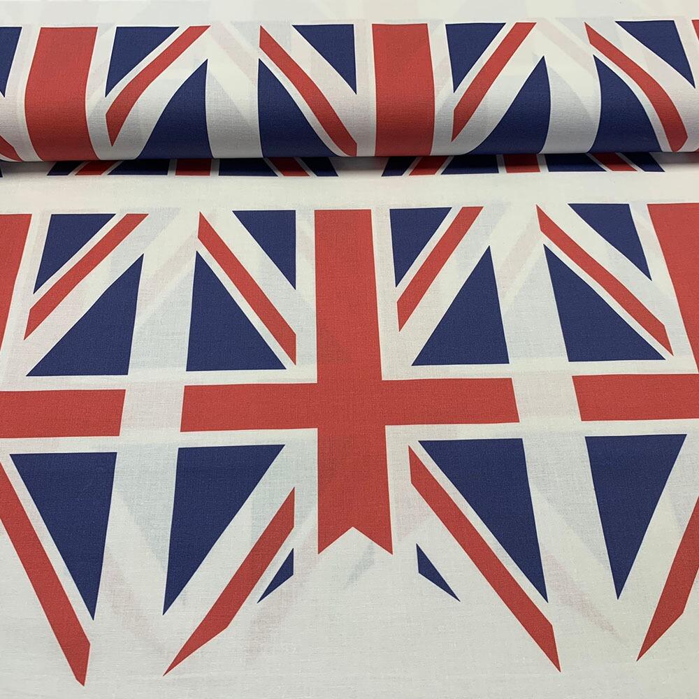 Union Jack Bunting Fabric Shallowtail Flags