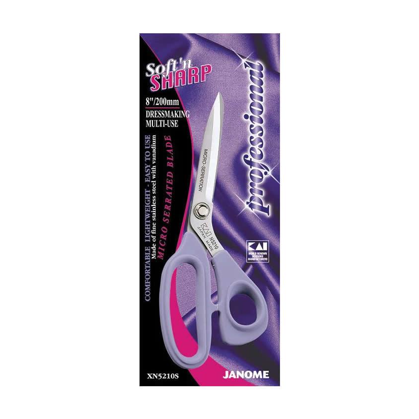 Janome Soft'n Sharp Multi-Use Dressmaking Scissors