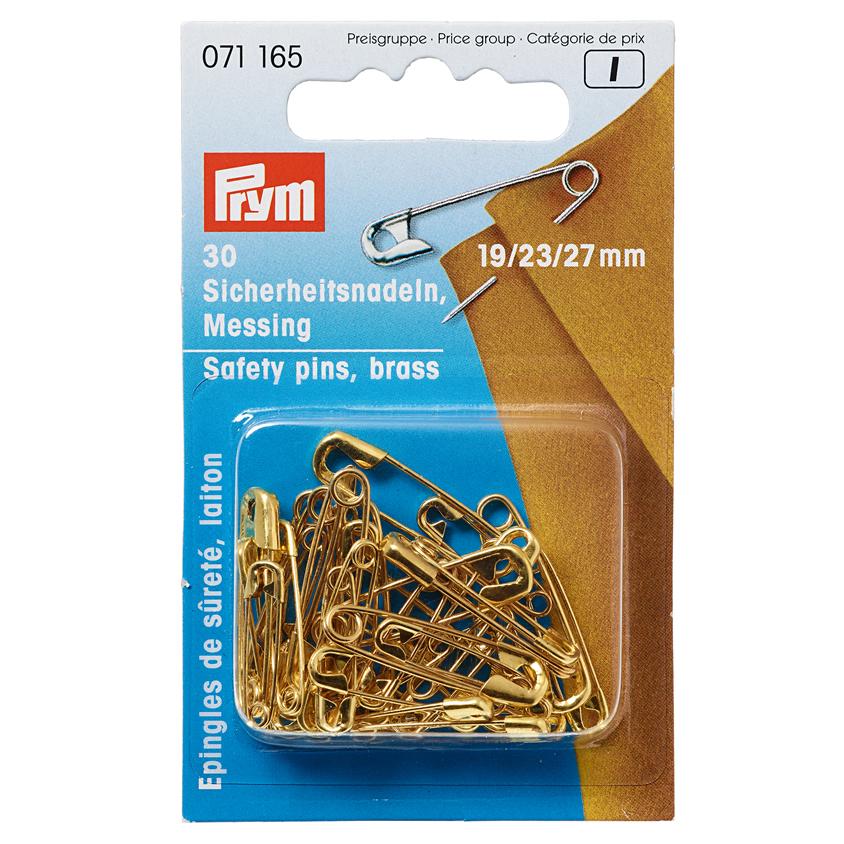 Prym Brass Safety Pins with packaging