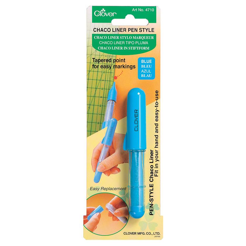 Clover Chaco Liner Pen Style Blue in packaging