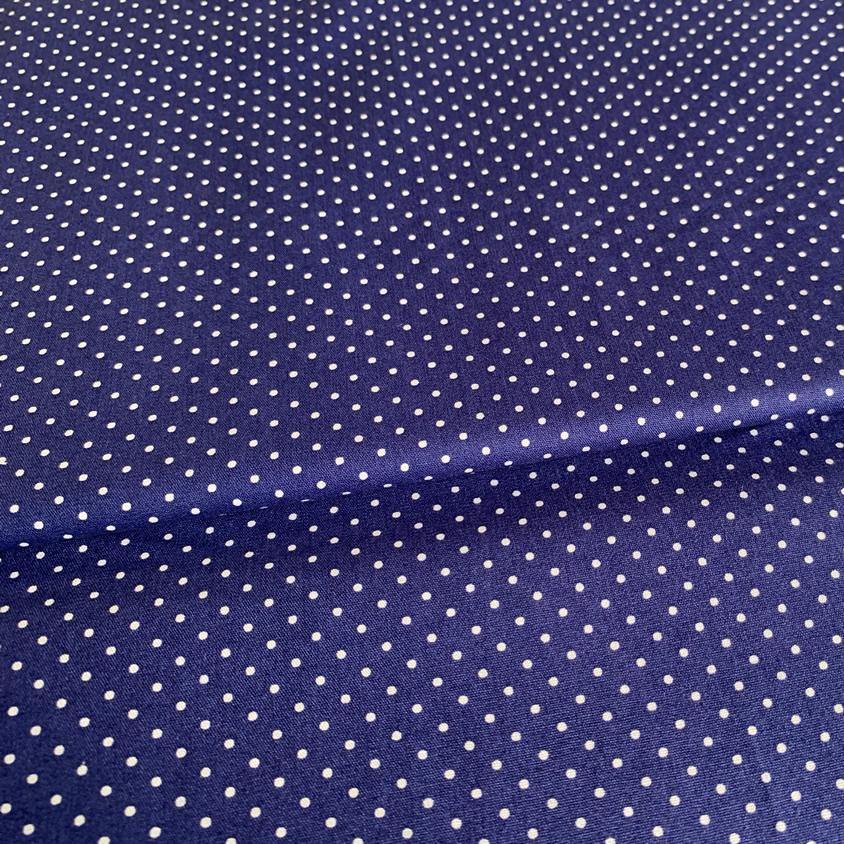 Pin Spot Fabric Navy