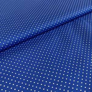 Pin Spot Fabric Royal Blue