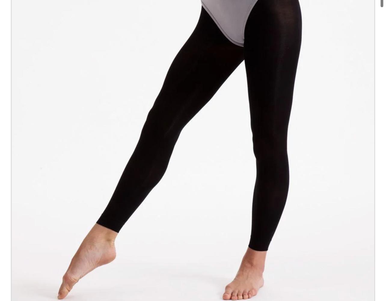 Silky Women's Dance Footless Tights Small Black at  Women's