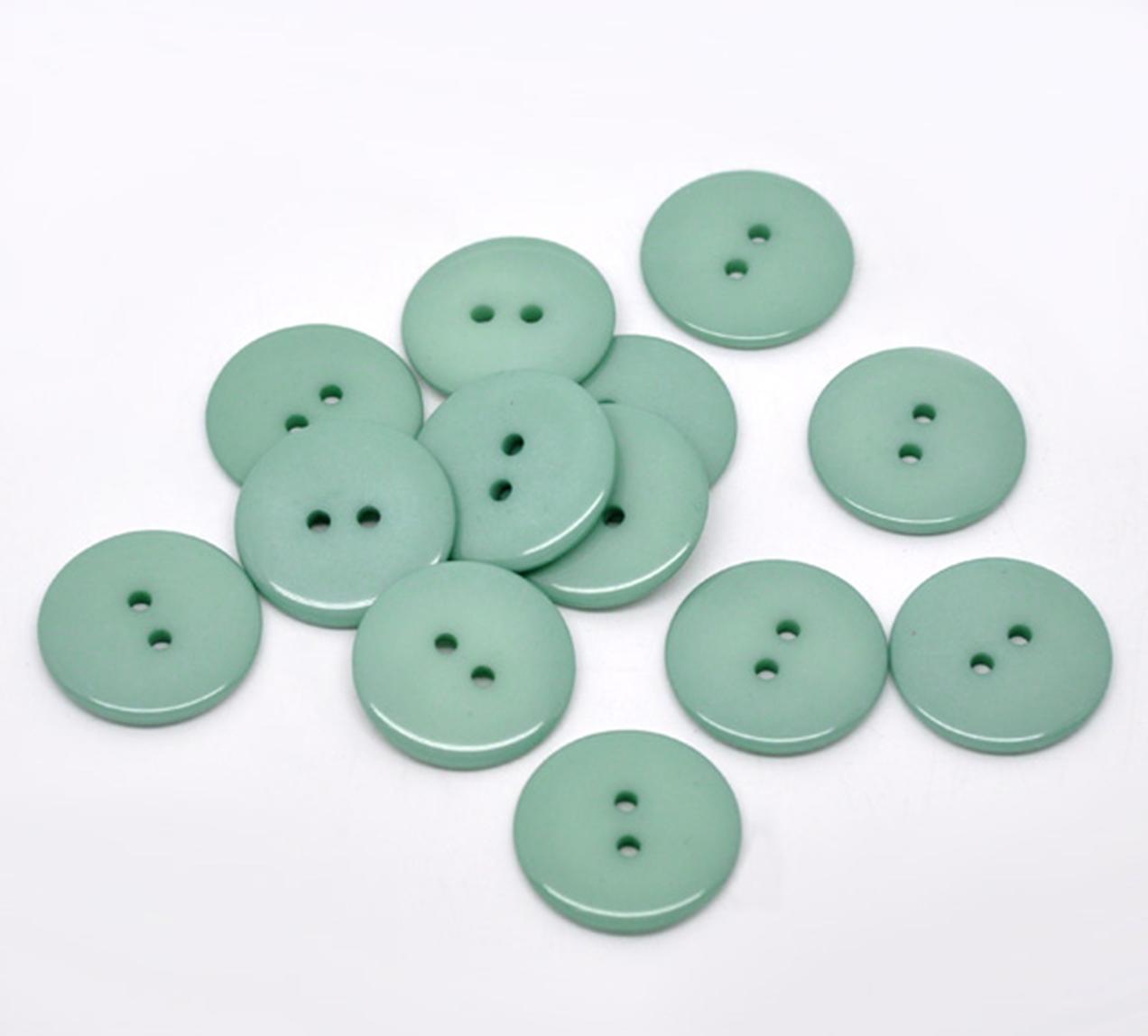 Cyan 23mm round large resin sewing buttons