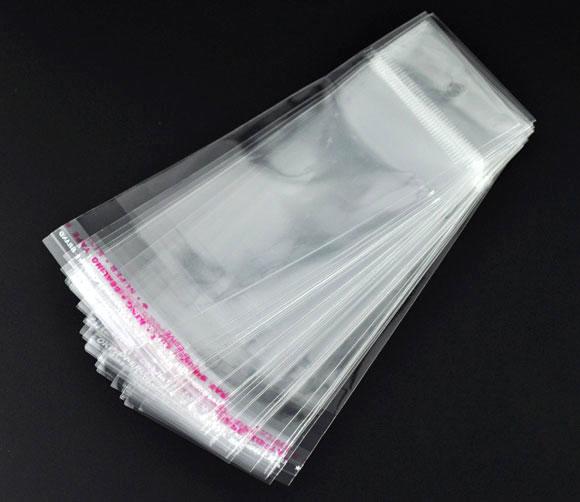 100 to 5000 Clear Self Adhesive 21cm x 7cm Peel and Seal Display Outer ...