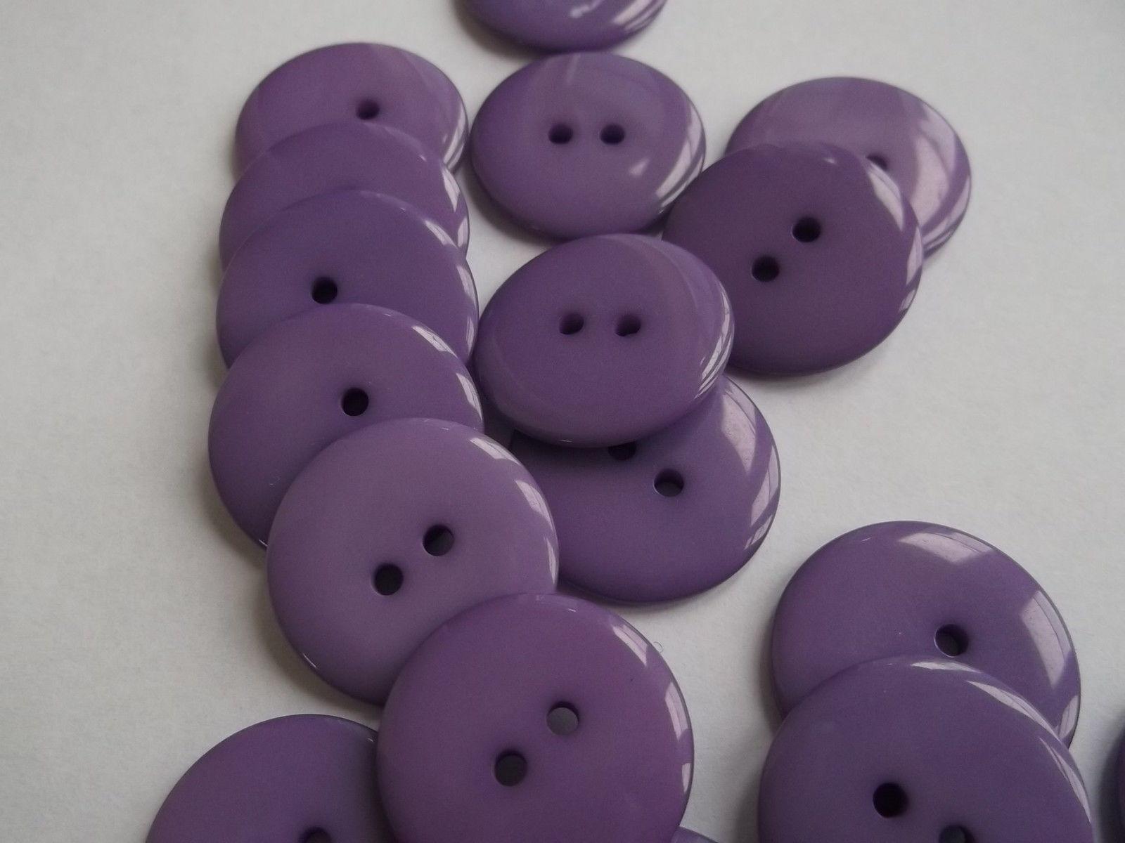 Purple 23mm round large resin sewing buttons