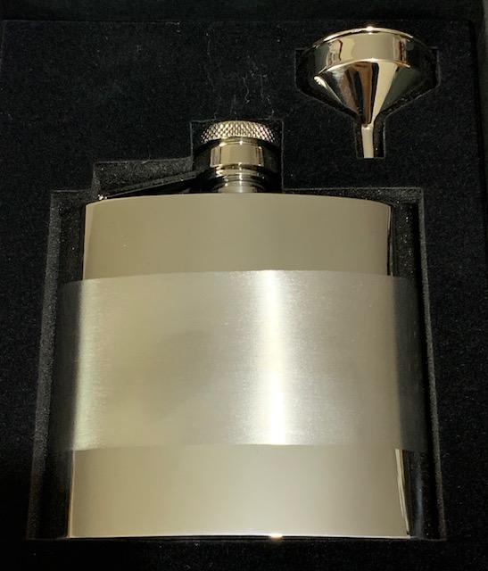 Hip Flask with Satin Band