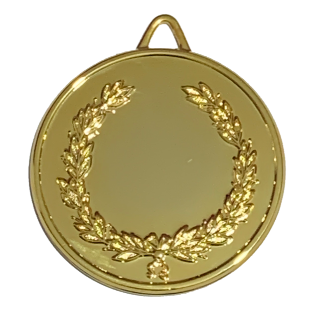 2.5" Gilt Wreath Medal