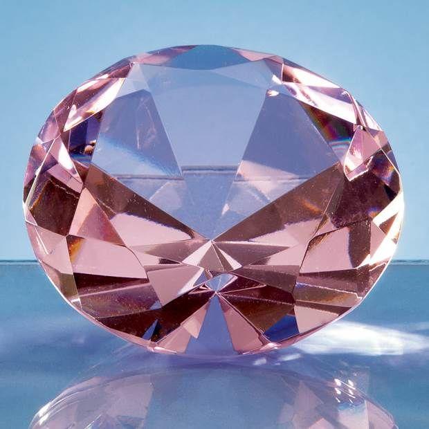 Pink Diamond Paperweight