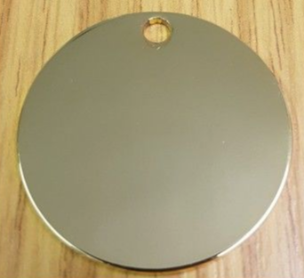 Pet ID Tag engraved gold