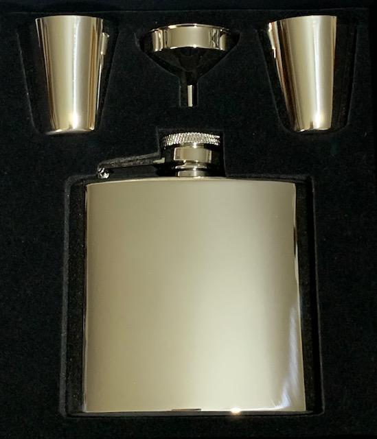 Hip Flask with Cups and Funnel