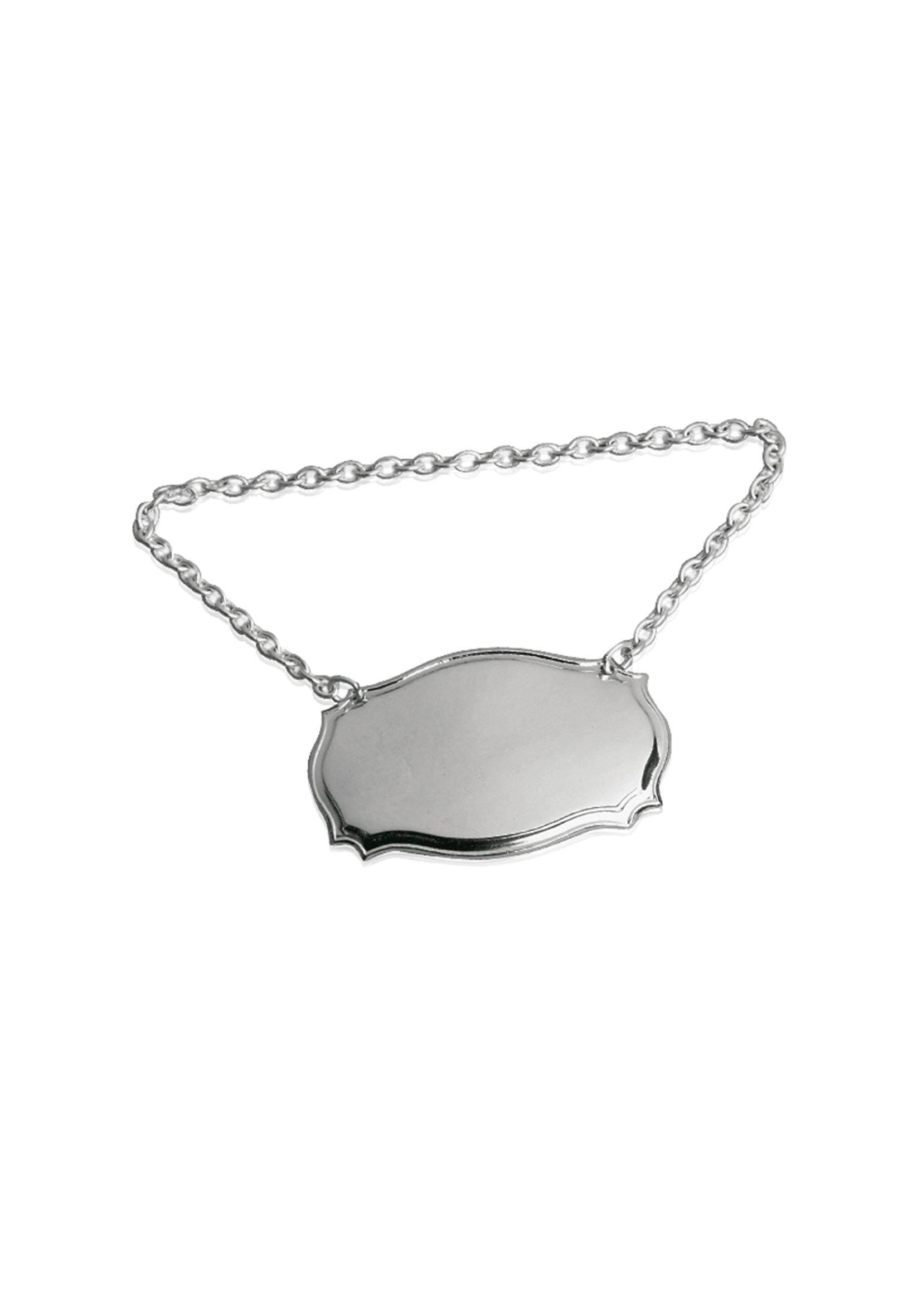 Wine Label Personalised Silver