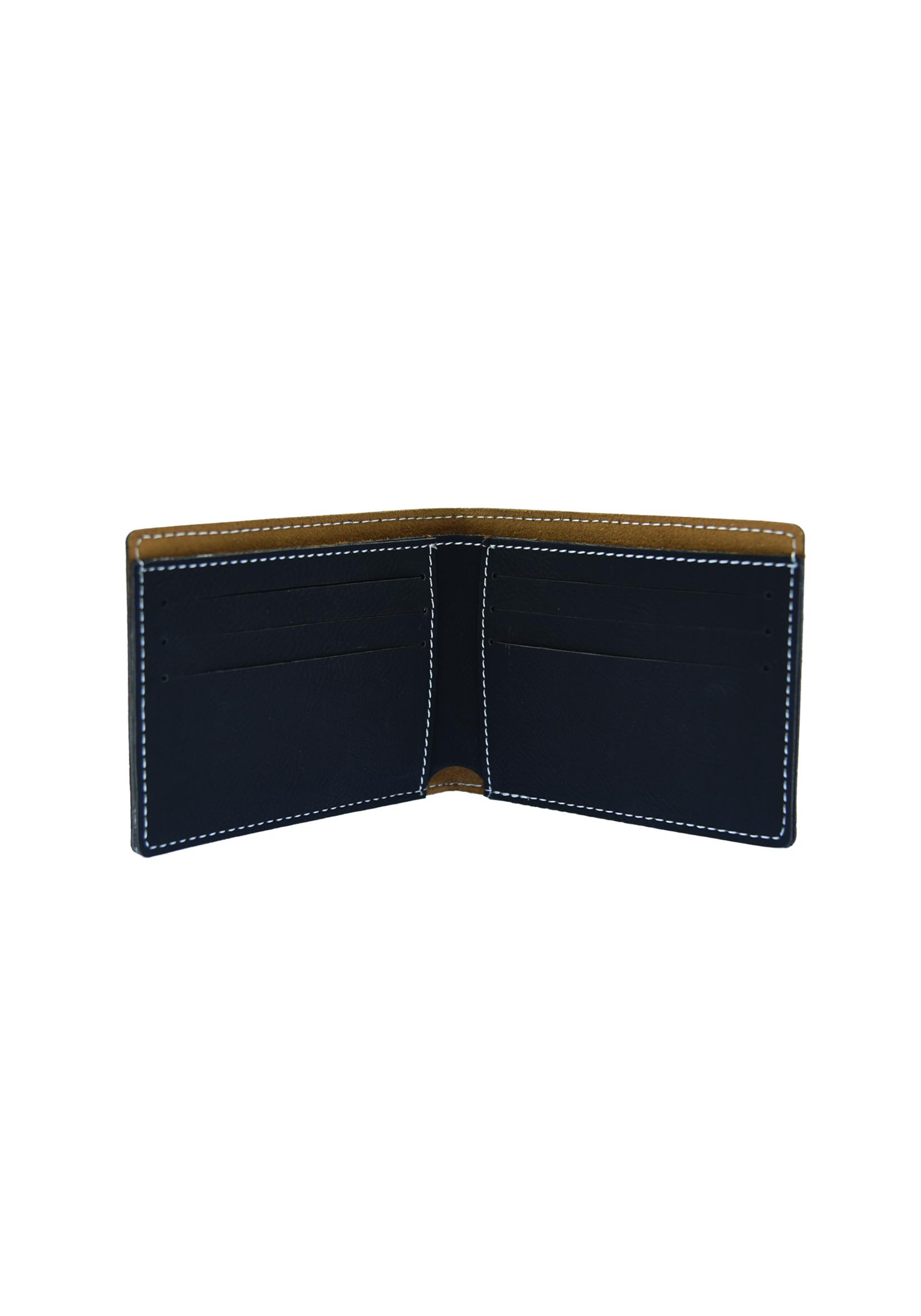 Leatherette Wallet Open
