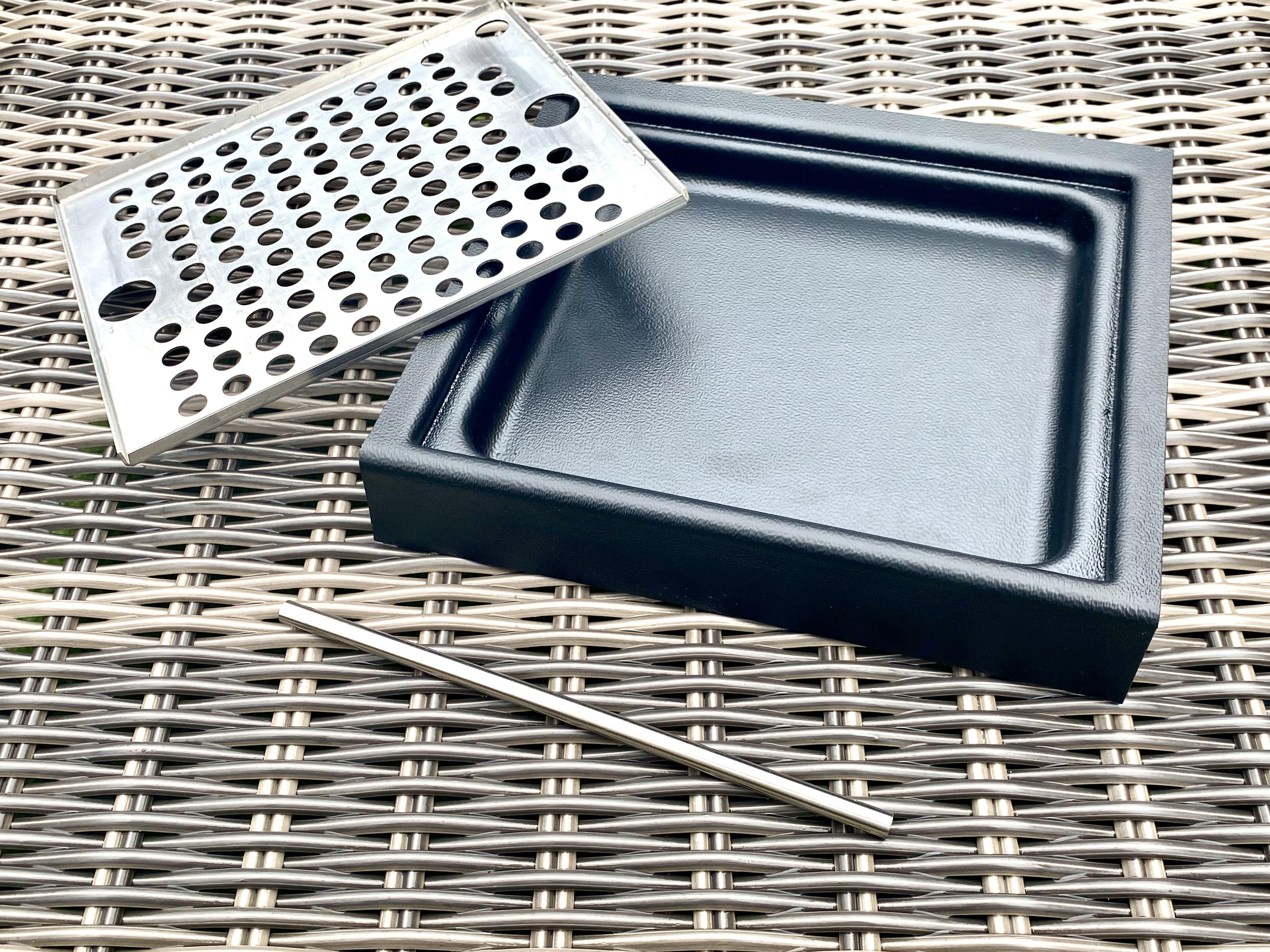 Extended MAX Drip tray with grate and tube 2