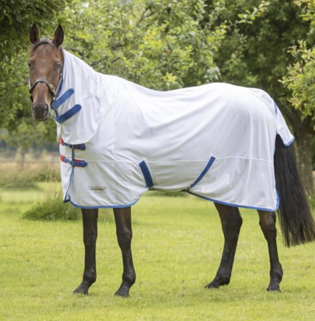Couverture D'hiver Shires Tempest 300 Pour Cheval - Taille 6'0" - Bleue - Imperméable - Occasion