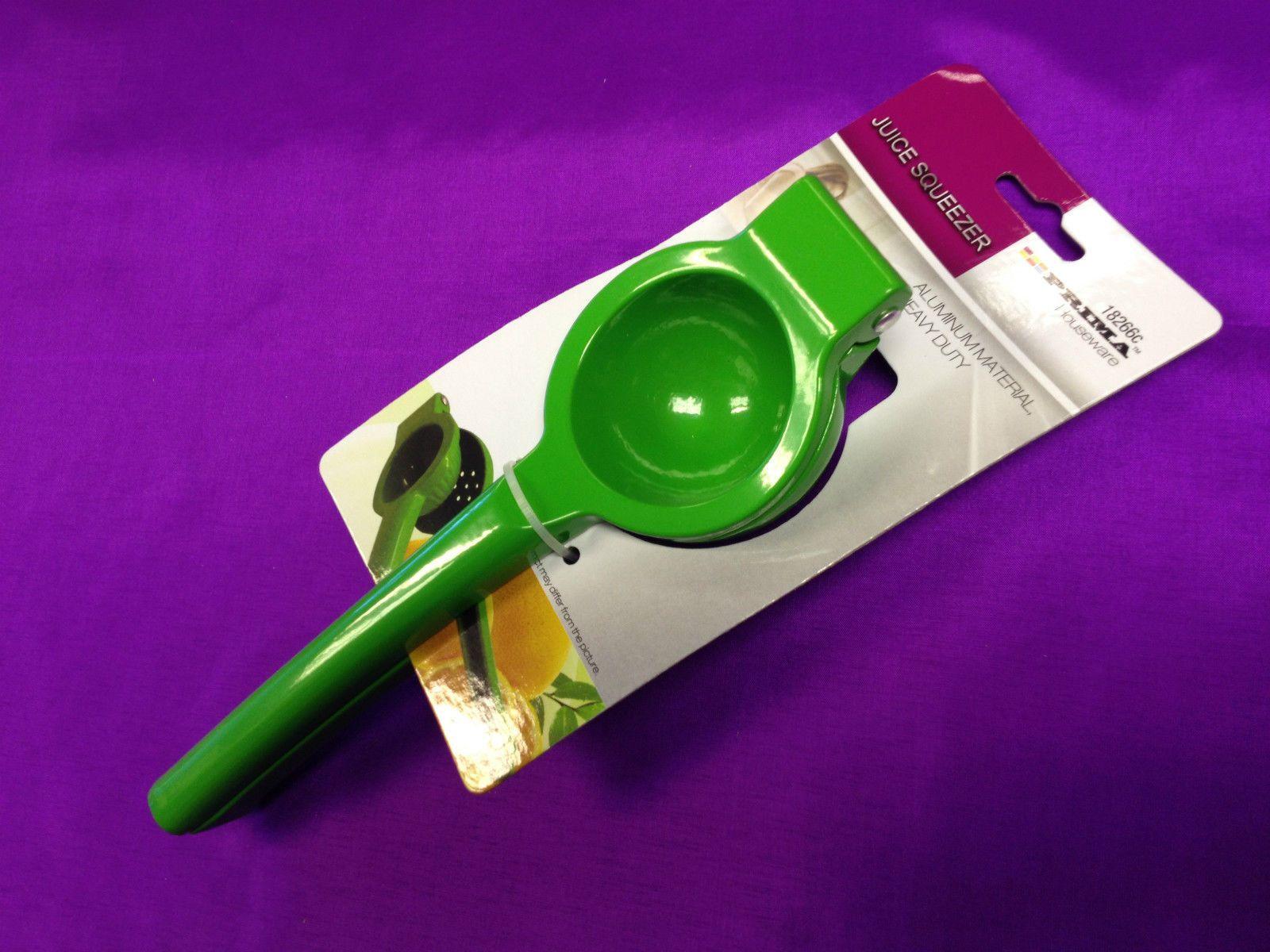 BarBits Spremiagrumi Manuale 'gomito Messicano' Per Lime E Limoni, In Metallo, Con Filtro Integrato, Colore Verde