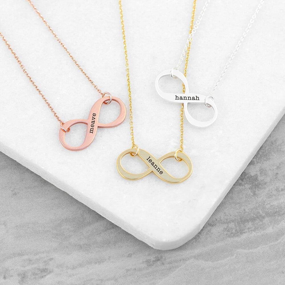 Personalised Infinity Twist Necklace GiftsMart
