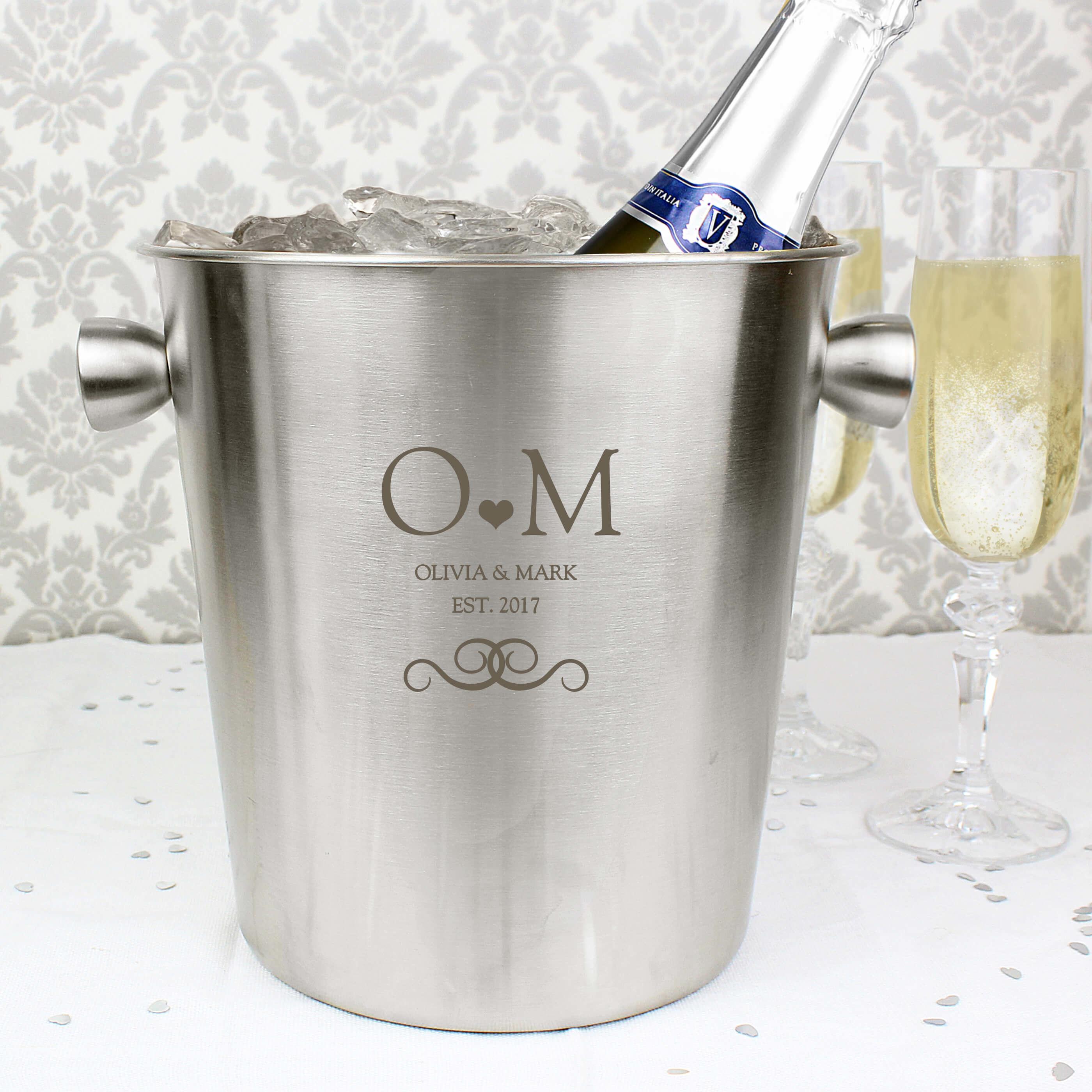 Personalised Monogram Ice Bucket GiftsMart
