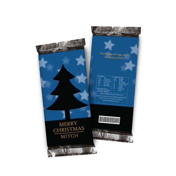 Personalised Christmas Tree Chocolate Bar GiftsMart