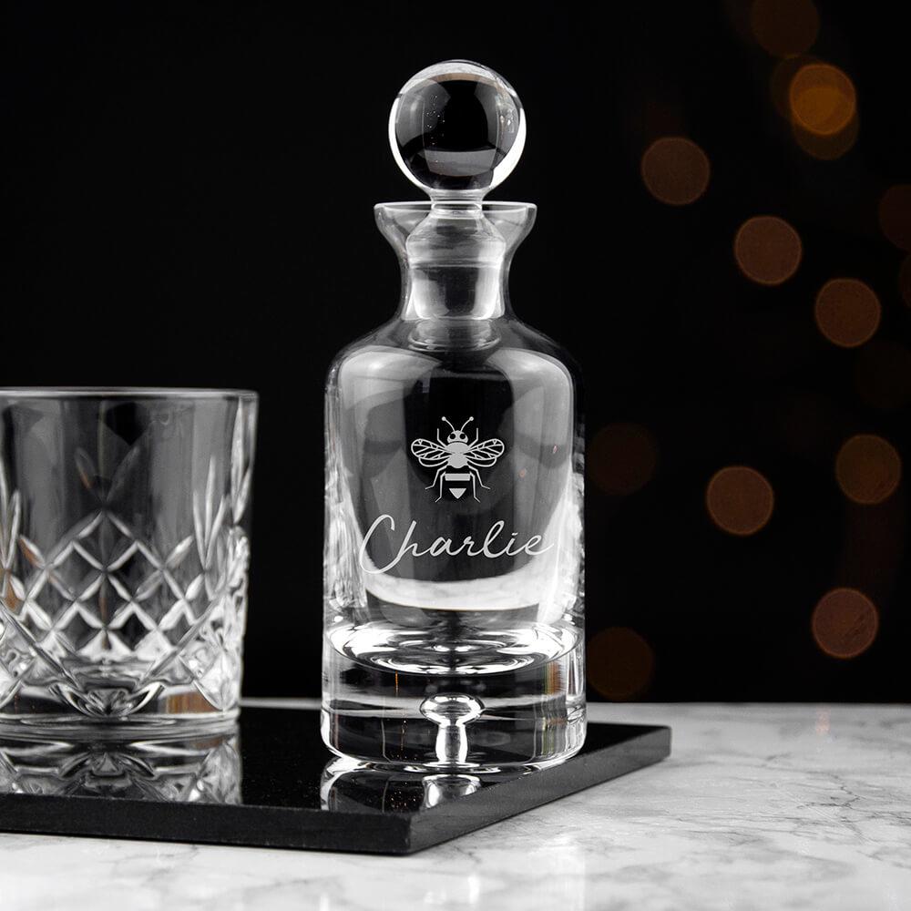 Personalised Engraved Gin Decanter with Icon GiftsMart.co.uk
