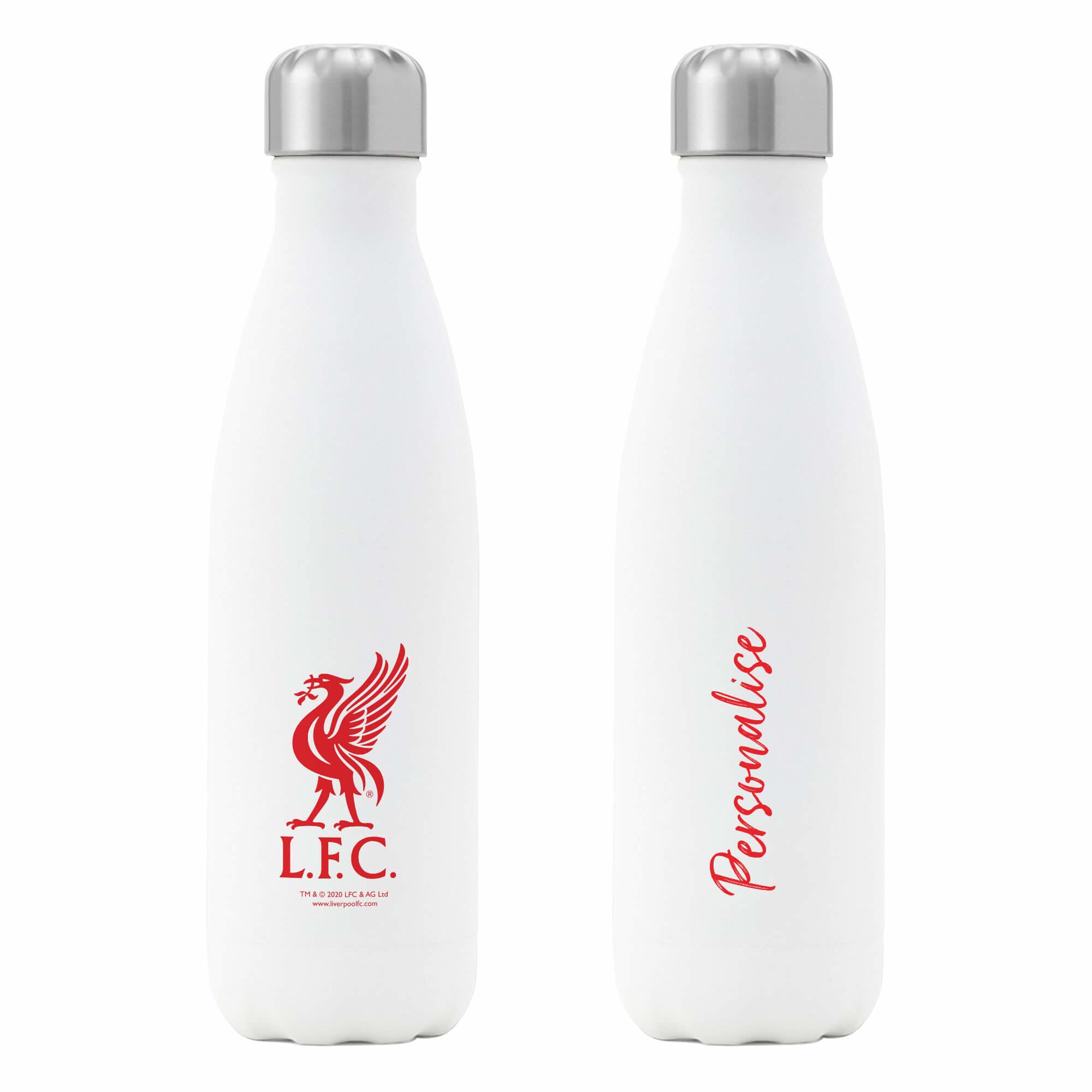 Personalised Liverpool FC Crest Insulated Water Bottle GiftsMart