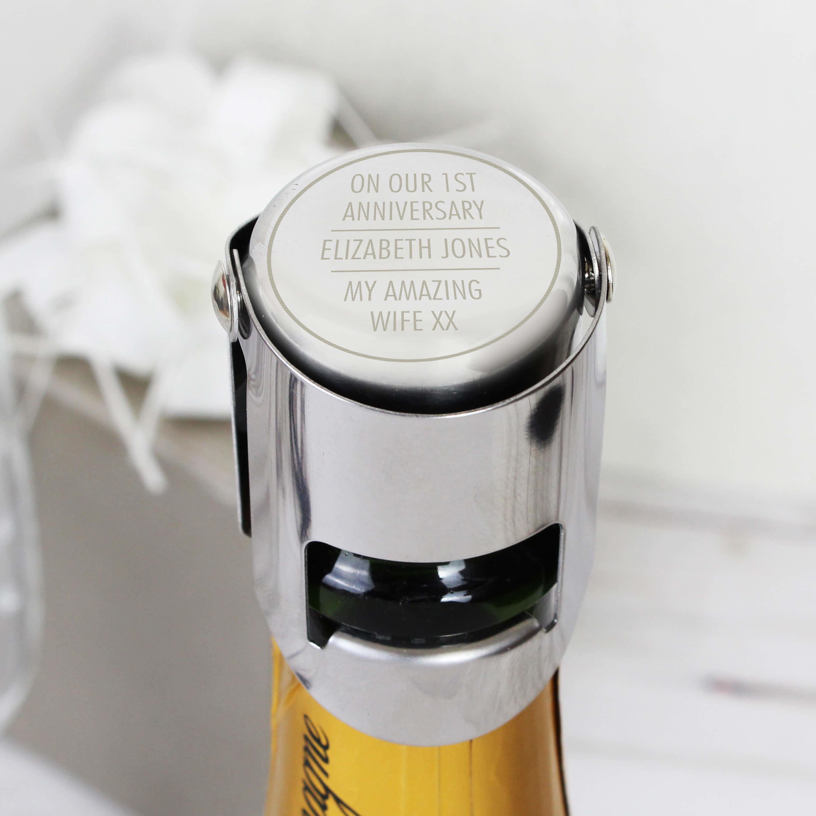 Classic Personalised Bottle Stopper GiftsMart
