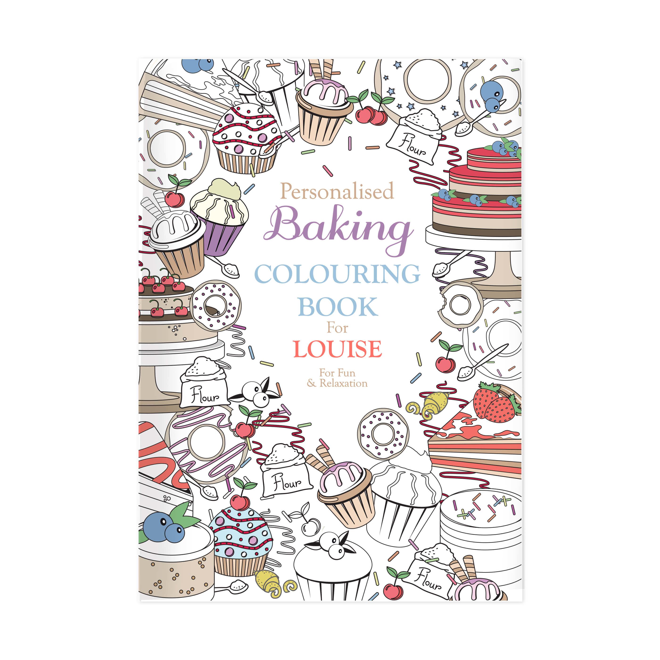 Personalised Baking Colouring Book GiftsMart.co.uk