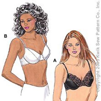 Women's Underwire Bra & Panties Sewing Pattern (Sizes 32A-42DD