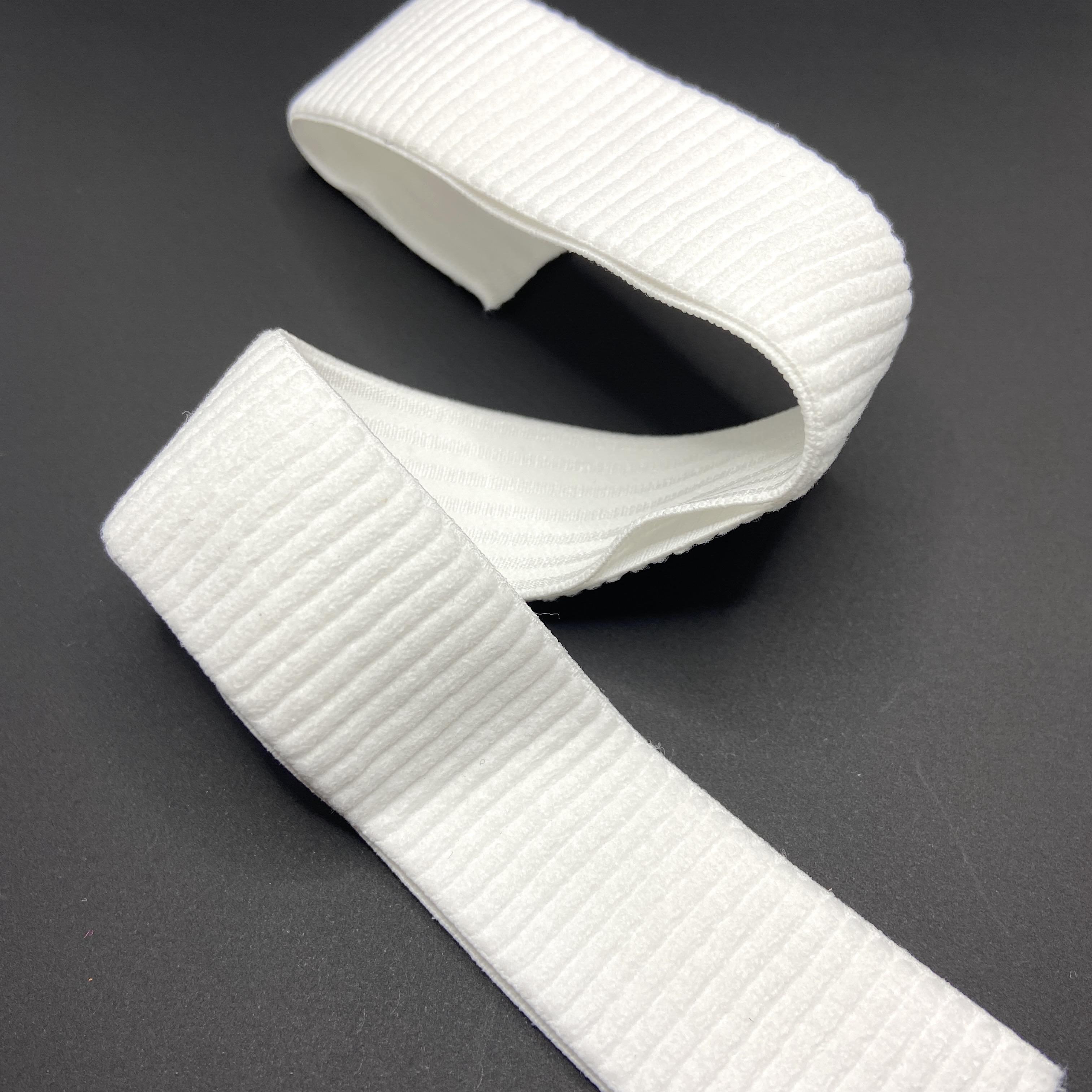 2 inch 50mm Wide Satin Black/White Elastic Band,Waistband Elastic