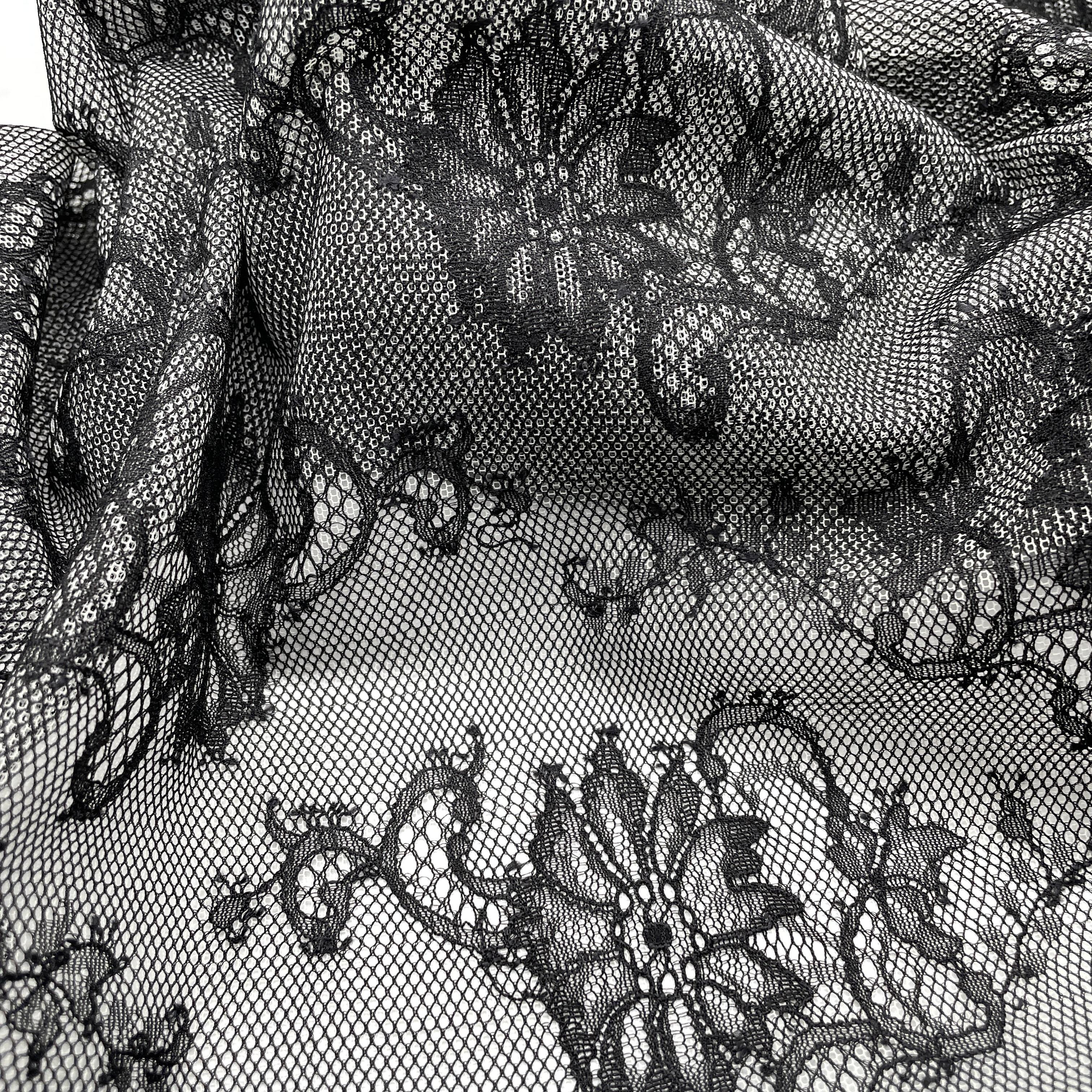 Lace overlay clearance fabric