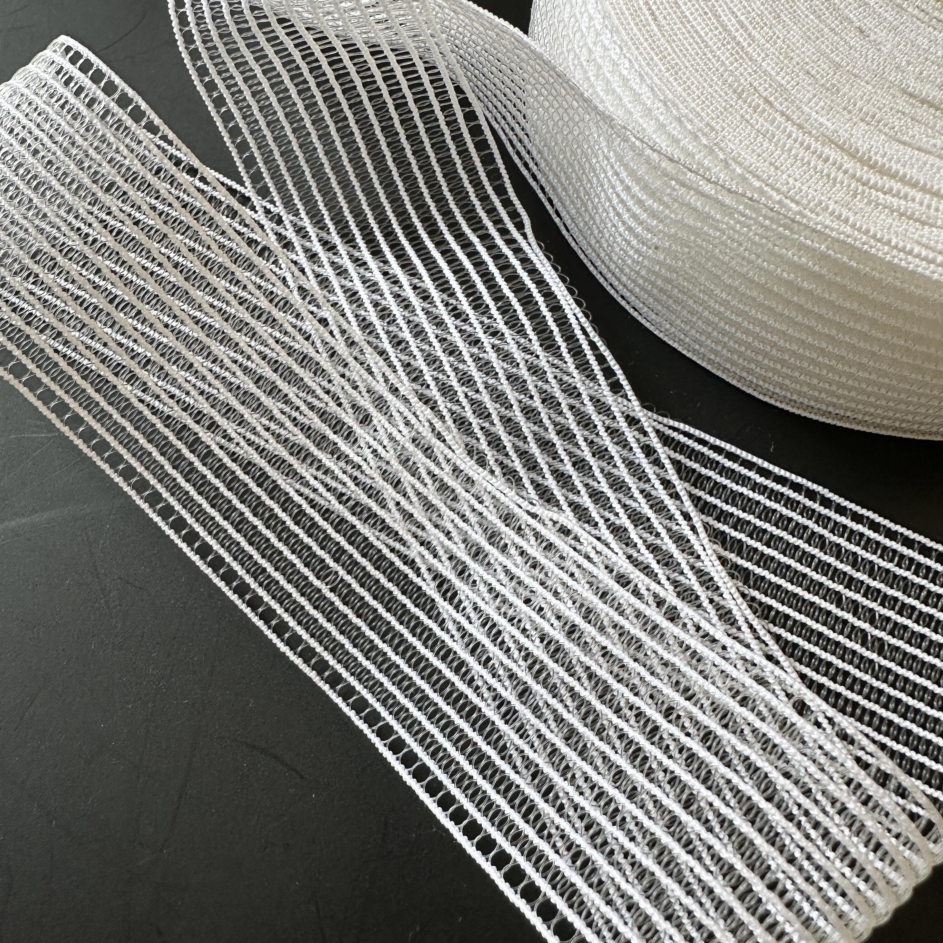 CLADDA☆SHIRRING SATIN OPS Shirring Elastic - for Smocking/Shirring - Wide widths, WHITE