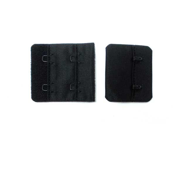 New Black Bra Hook & Eye Back Closure 3x2, 1.25