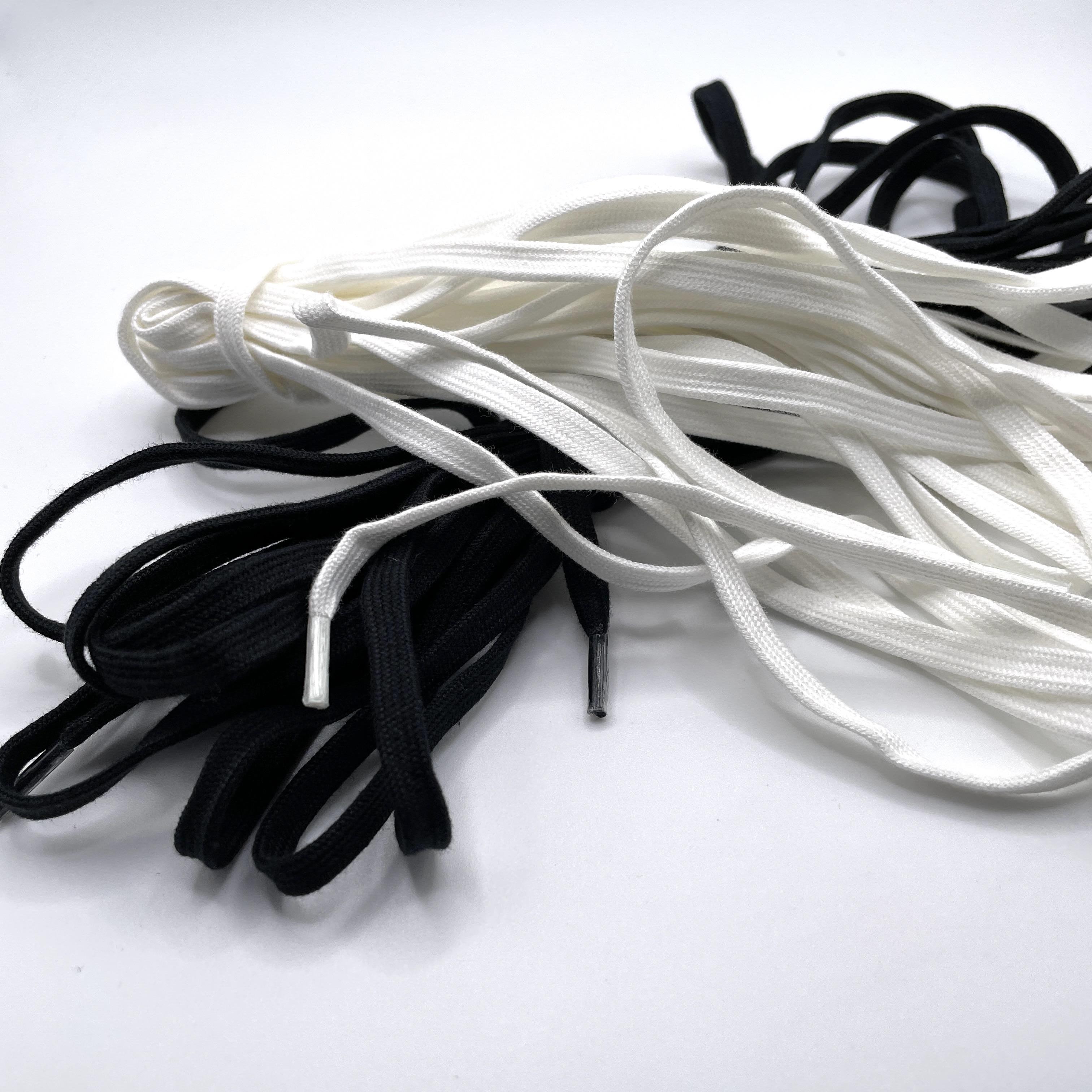 Drawstring elastic, 31mm wide with 5mm cord, Black elastic