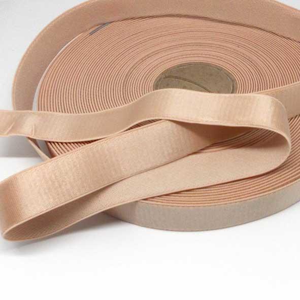 Bra Strap Elastic. Satin Semi Sheen. Beige Colour Strap Elastic. 15mm –  Stitch Habit