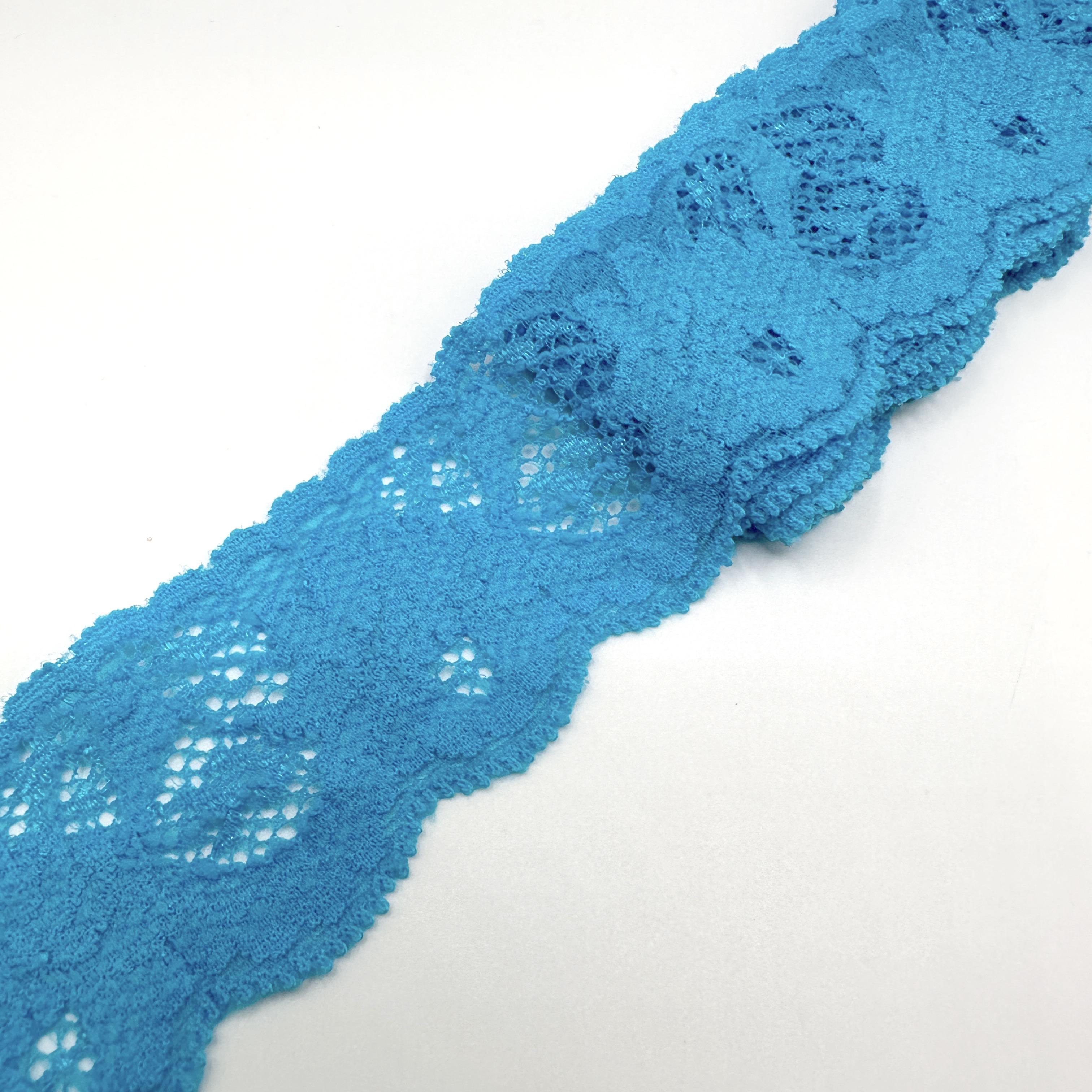 Stretch Lace - shaped edges (asymmetrical) - 42mm wide (1 1/2 ...