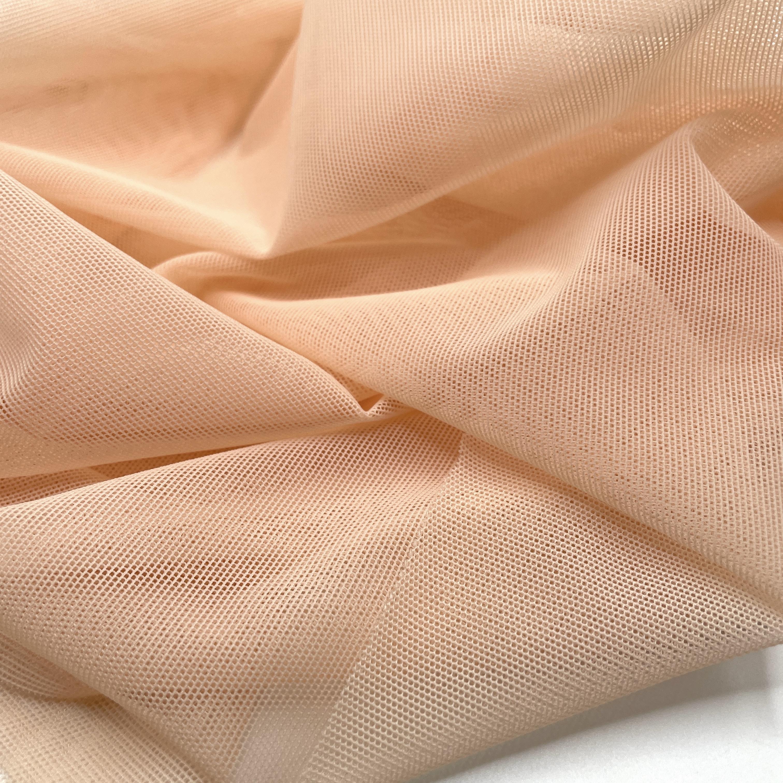 Fabric - Bra/Lingerie Making - Powernet - 85gsm light (8720) - SPANISH  VILLA (Light sandy beige skintone)