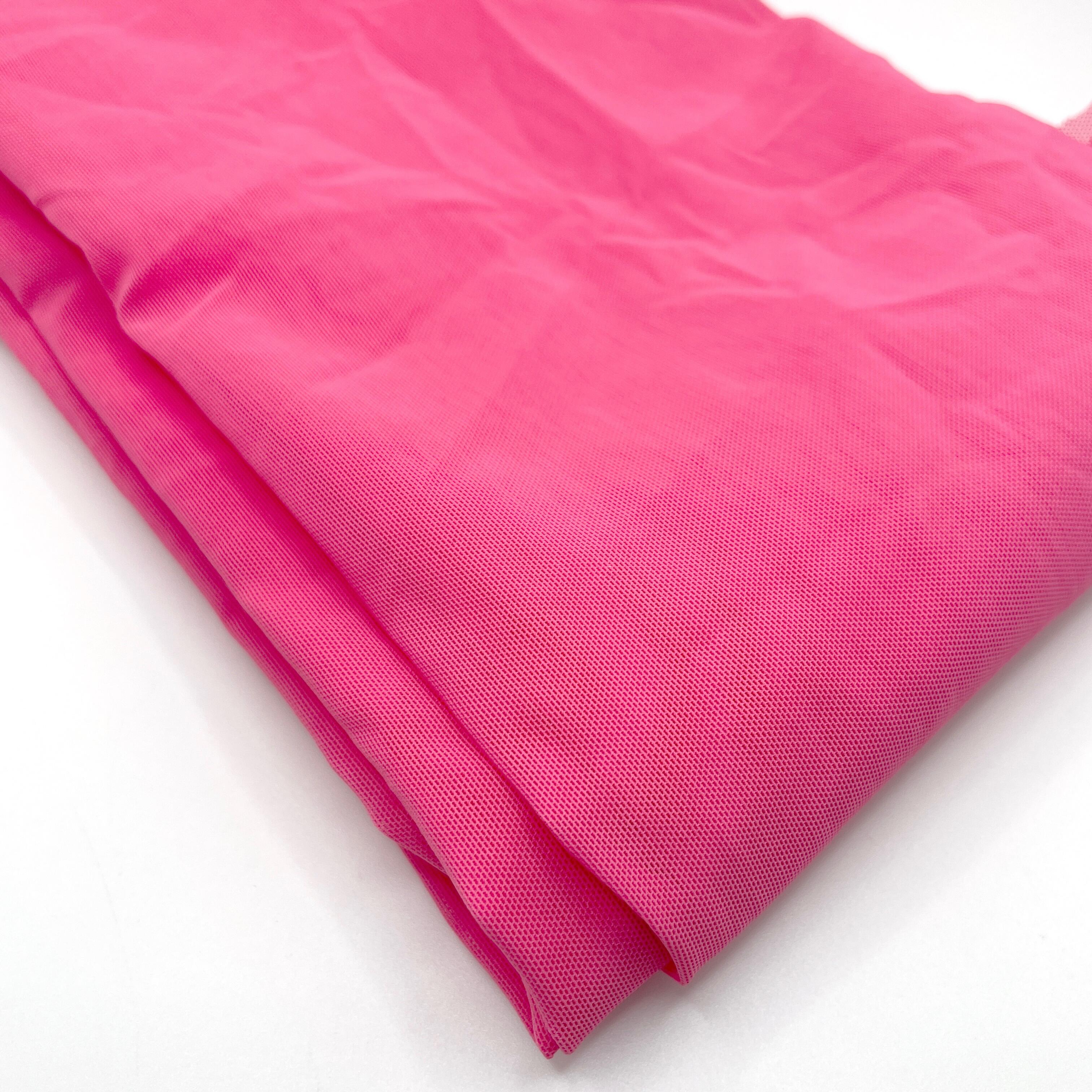 Fabric REMNANT - Bra/Lingerie Making - Light Powernet, Mesh - PINK