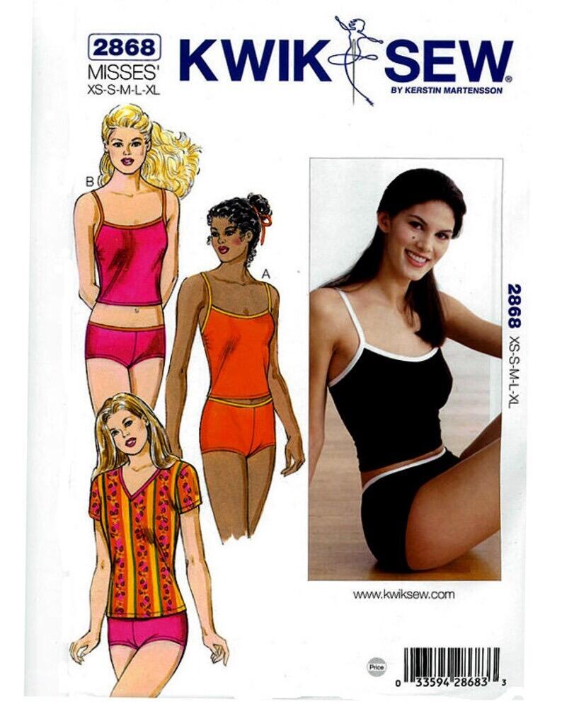 Kwik Sew 2476 Misses Sports Bra Shorts and Tank Top Pattern Womens Sewing  Pattern Size XS S M L XL Bust 31 45 UNCUT -  Canada