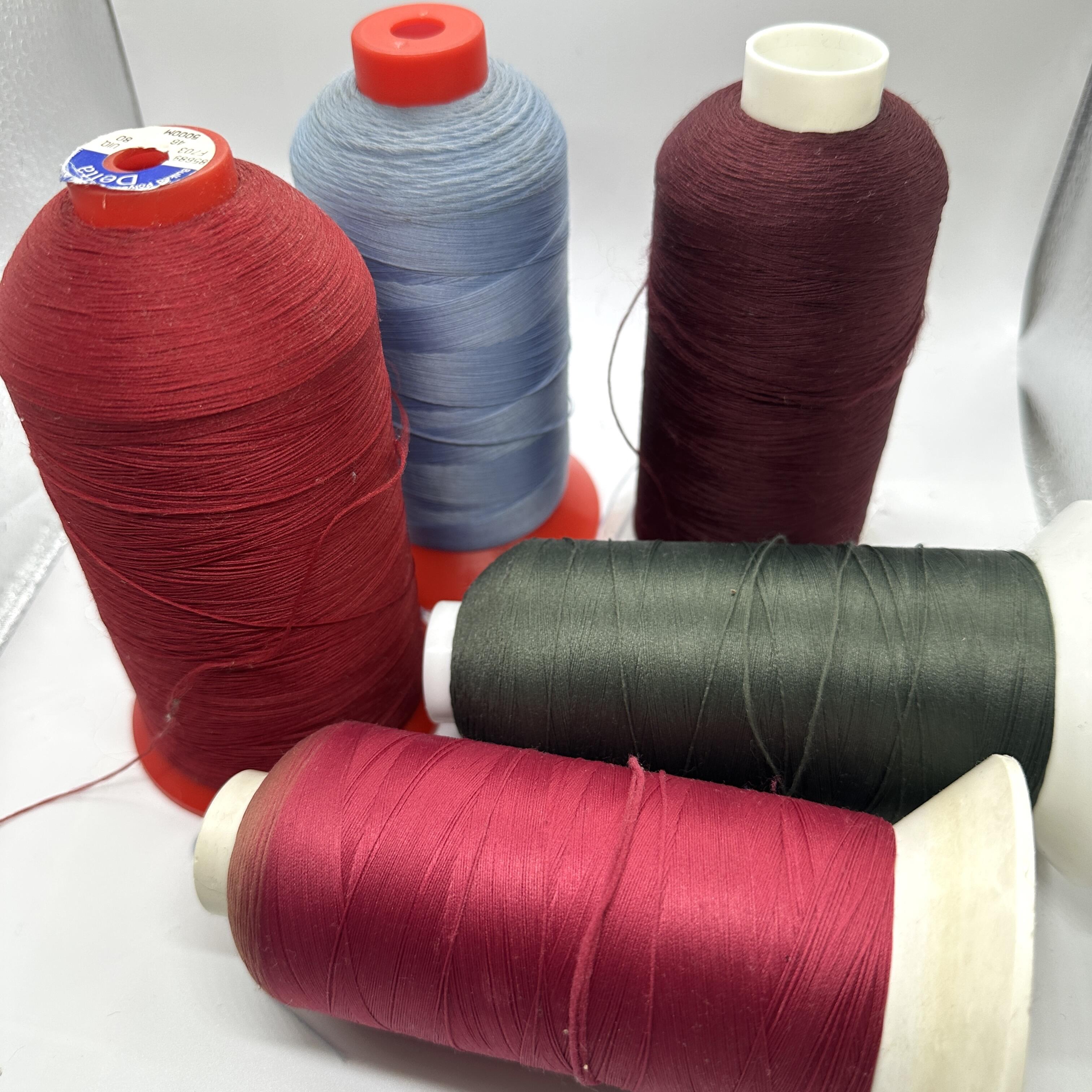 Thread Bundle - Bulked polyester/nylon/ - Large Industrial Cones - Old ...